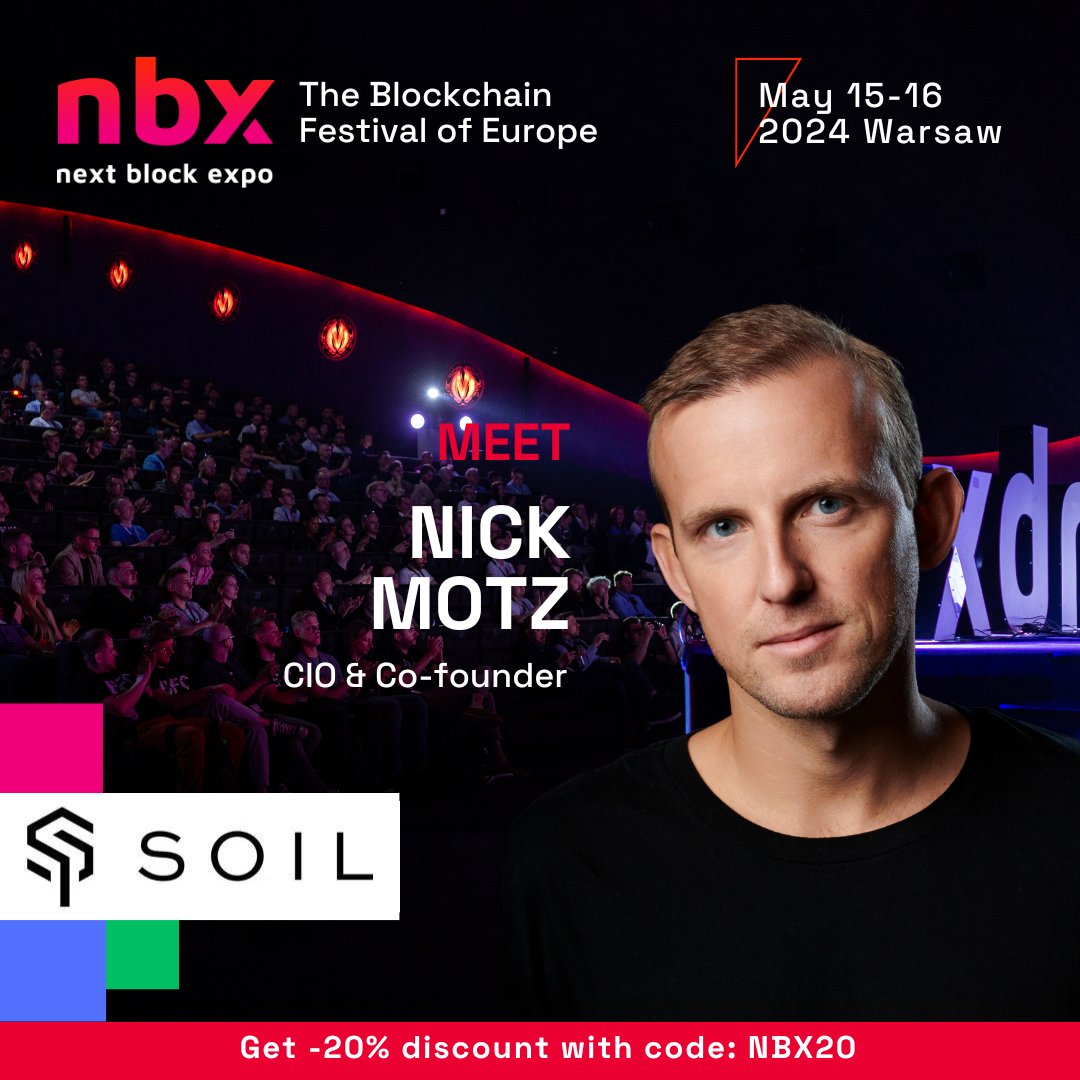 🌟 Meet NBX Speakers 🌟 @Nickmotz, CIO & Co-founder at @SOIL_FARM 🤩 Nick Motz (Forbes 30 under 30) is an experienced investment professional and entrepreneur with over ten years of investment experience in the credit sector. As CIO of @SOIL_FARM, Nick is in charge of all