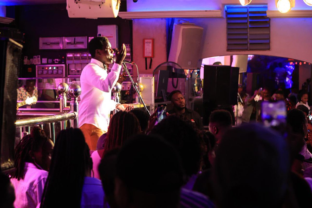 What  an amazing night we had last night with mind-blowing performances from Kenneth Mugabi and Aka Dope Band! 🎶✨ #GuvnorFriyay #MemoriesMade #MusicMagic
