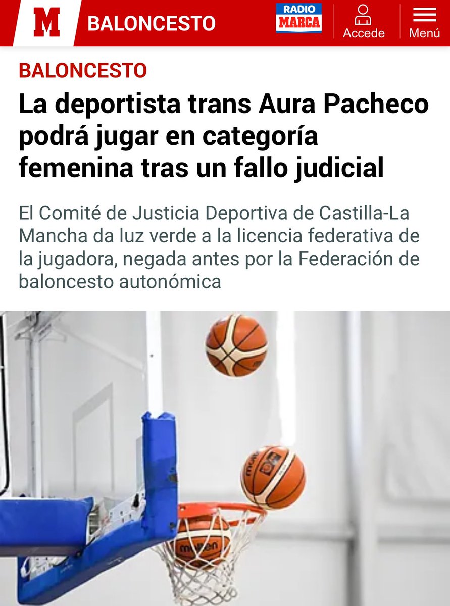 ADI LGTBI+ (@adilgtbsports) on Twitter photo Gracias a ADI LGTBI+ y a <a href="/yoursaulmate/">🏳️🌈 Saúl Castro 🛰🌻</a> por defender los derechos de las deportistas trans.
¡Seguimos!
marca.com/baloncesto/202… Gracias a ADI LGTBI+ y a <a href="/yoursaulmate/">🏳️🌈 Saúl Castro 🛰🌻</a> por defender los derechos de las deportistas trans.
¡Seguimos!
marca.com/baloncesto/202…