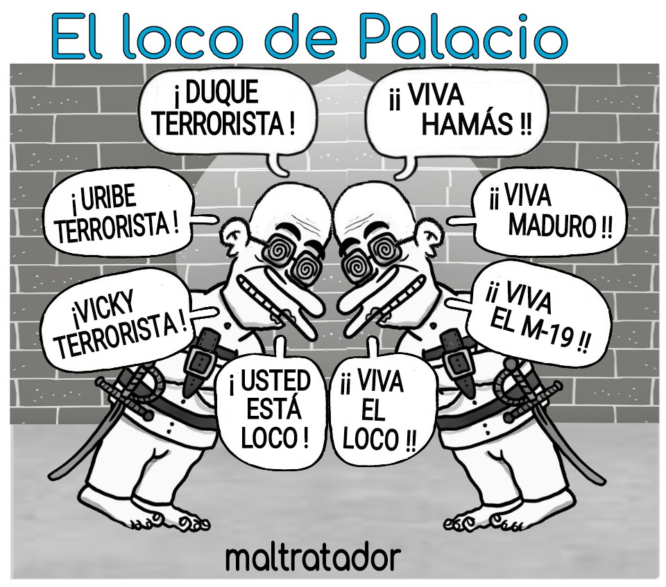 Cuidado con el loco de Palacio que anda desatado...😵‍💫
#FelizSabado #SiguemeYTeSigo 
Iván Duque,Terrorista #PetroCobarde
#LaSeñoraDeSiempre #FueraPetro 
#YoSoyDefensaDePetro #GolpeBlando