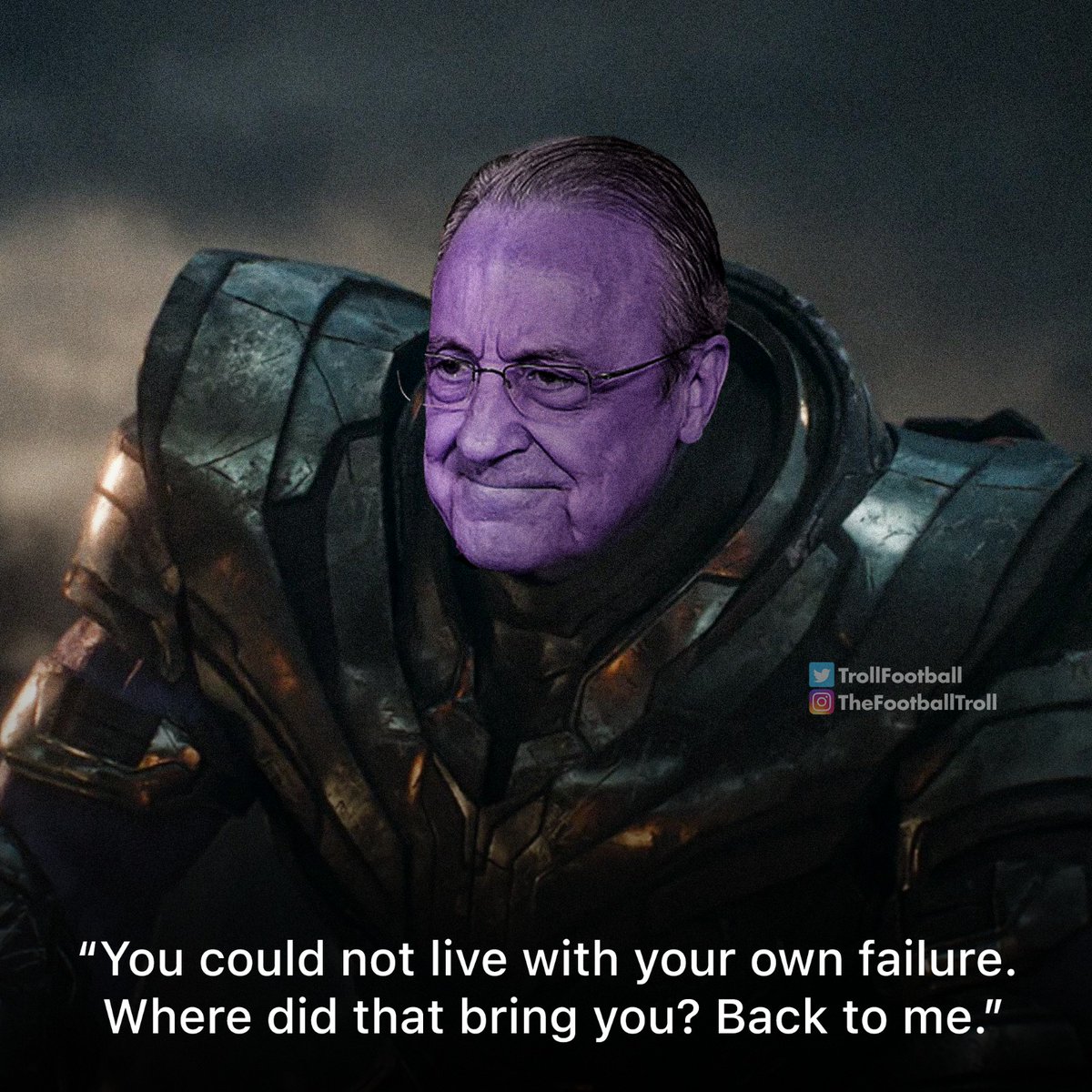 Florentino Perez to Mbappe when he is signing his Real Madrid contract in June 2024 after rejecting him back in 2022.