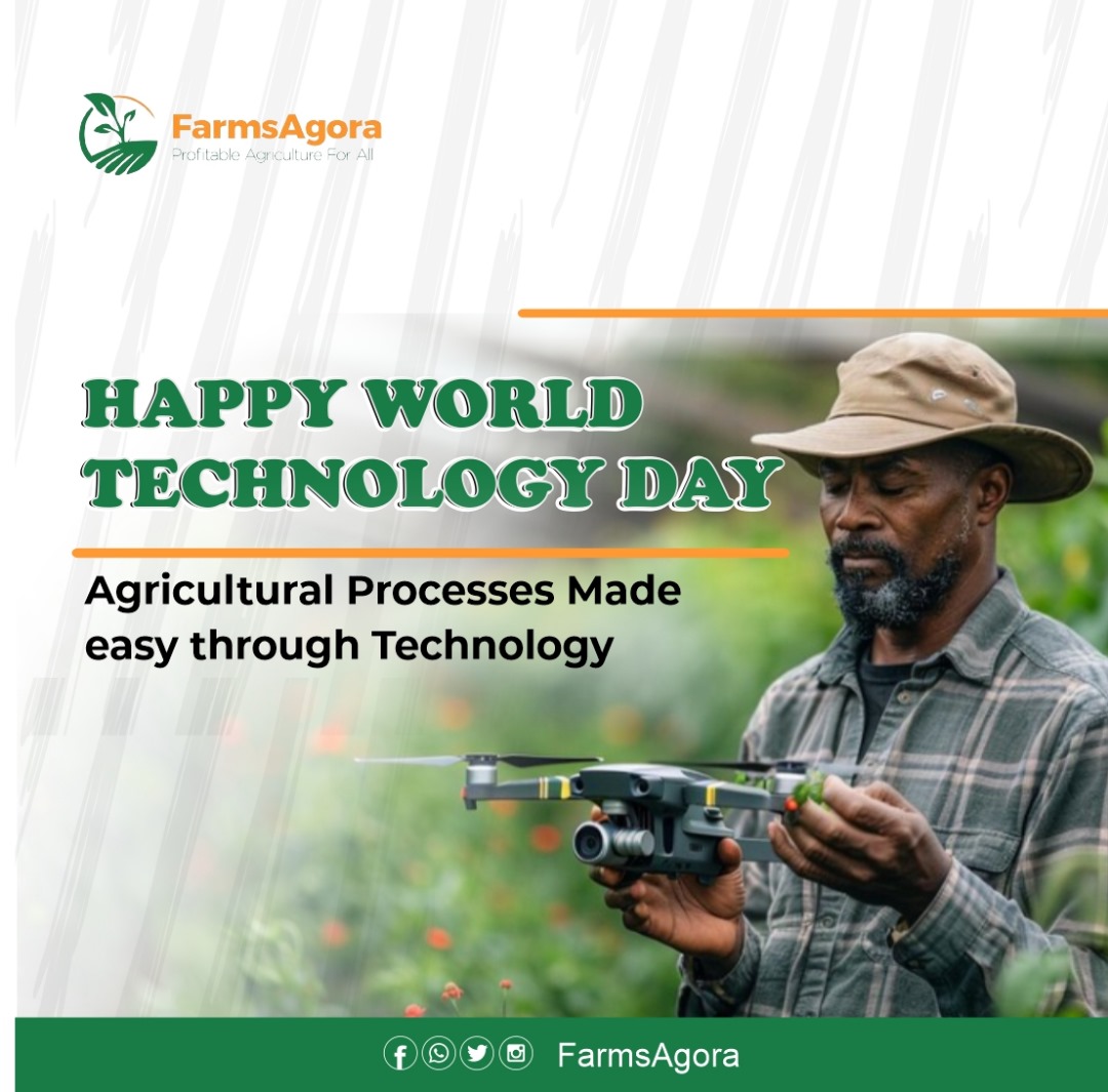 Today, we celebrate the intersection of technology and agriculture 🌍💻🚜, driving innovation and sustainability in farming practices worldwide.

#WorldTechnologyDay #AgTechInnovation #AgriculturalApp #GrowWithUs #SustainableAgriculture #FutureFarming #AgriculturalApp #Farming