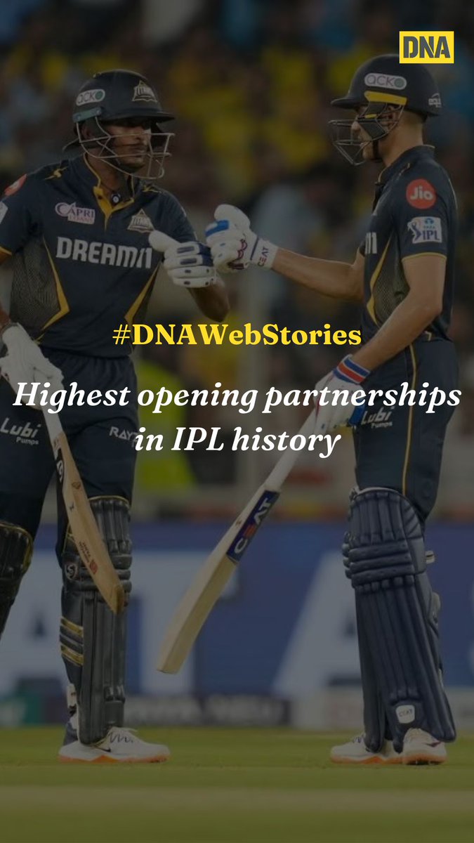 #DNAWebStories | Highest opening partnerships in IPL history Take a look: dnaindia.com/web-stories/sp…