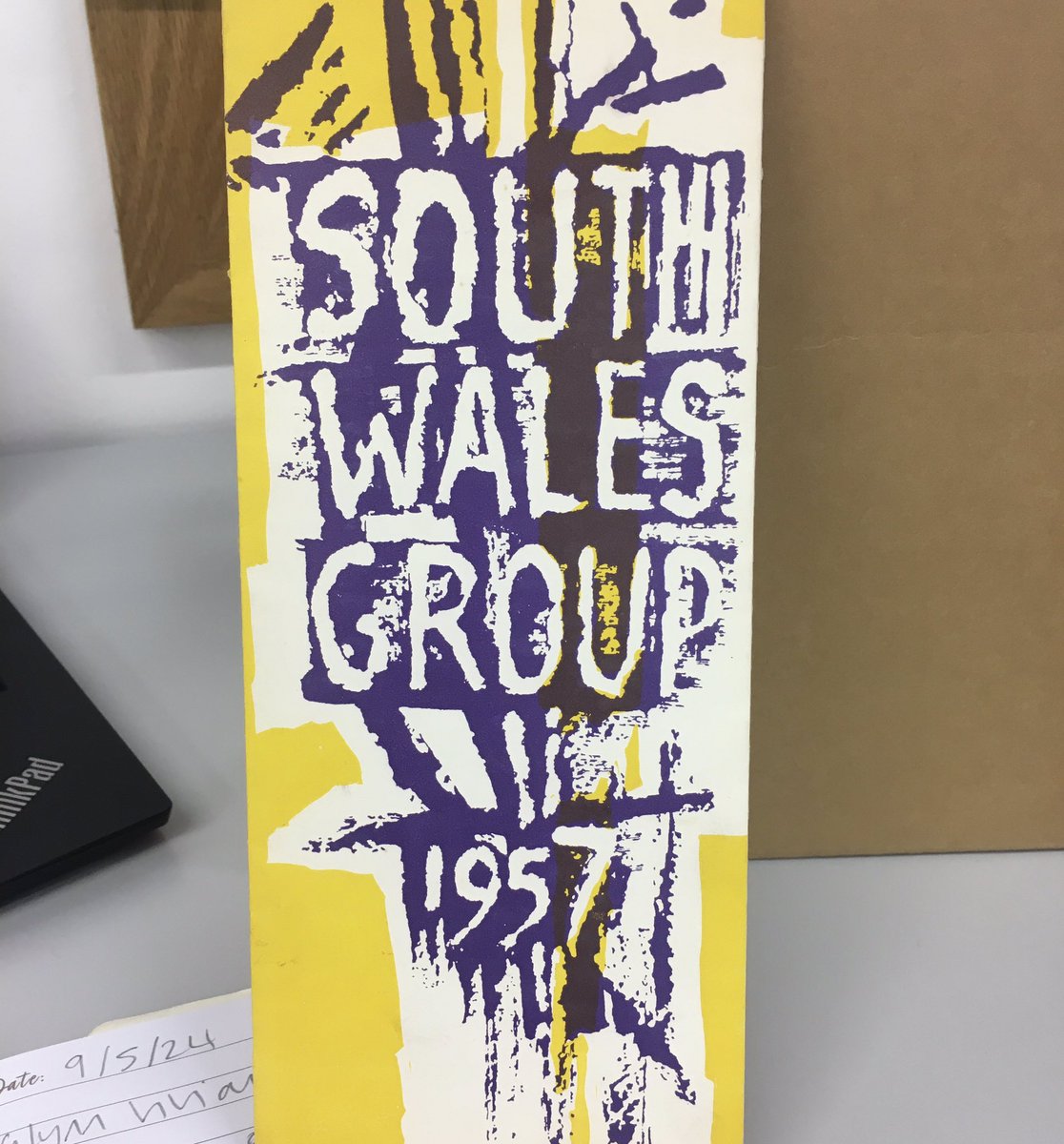 modernistsocSWA's tweet photo. I’ve been commissioned to take curatorial research of @GlynnVivian post war Swansea collection. So much to take it and focus on! https://t.co/GQGc7lpRWt