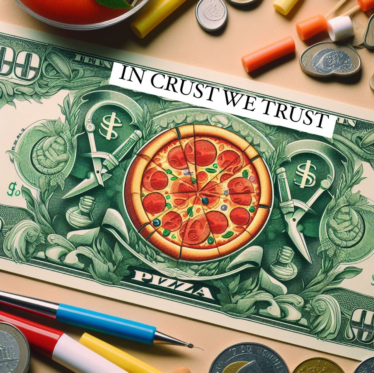 Who can help me with this edit? 😬😜
🍕🍕🍕🍕

$PIZA BRC20 is the strongest BTC memes 🔥🔥
( 22May 2024 Bitcoin Pizza Day)
#InCrustWeTrust

*Original photo in the comment area.

@btcpizzaxyz @pizabrc20_cn