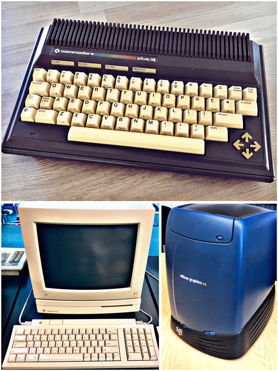 For today’s #RetroTrio we have the #Commodore #Plus4, #SGI O2 and #Apple #MacintoshLC. Which do you keep, gift and delete from history? #RetroComputing #ComputerHistory #RetroGaming #VideoGames