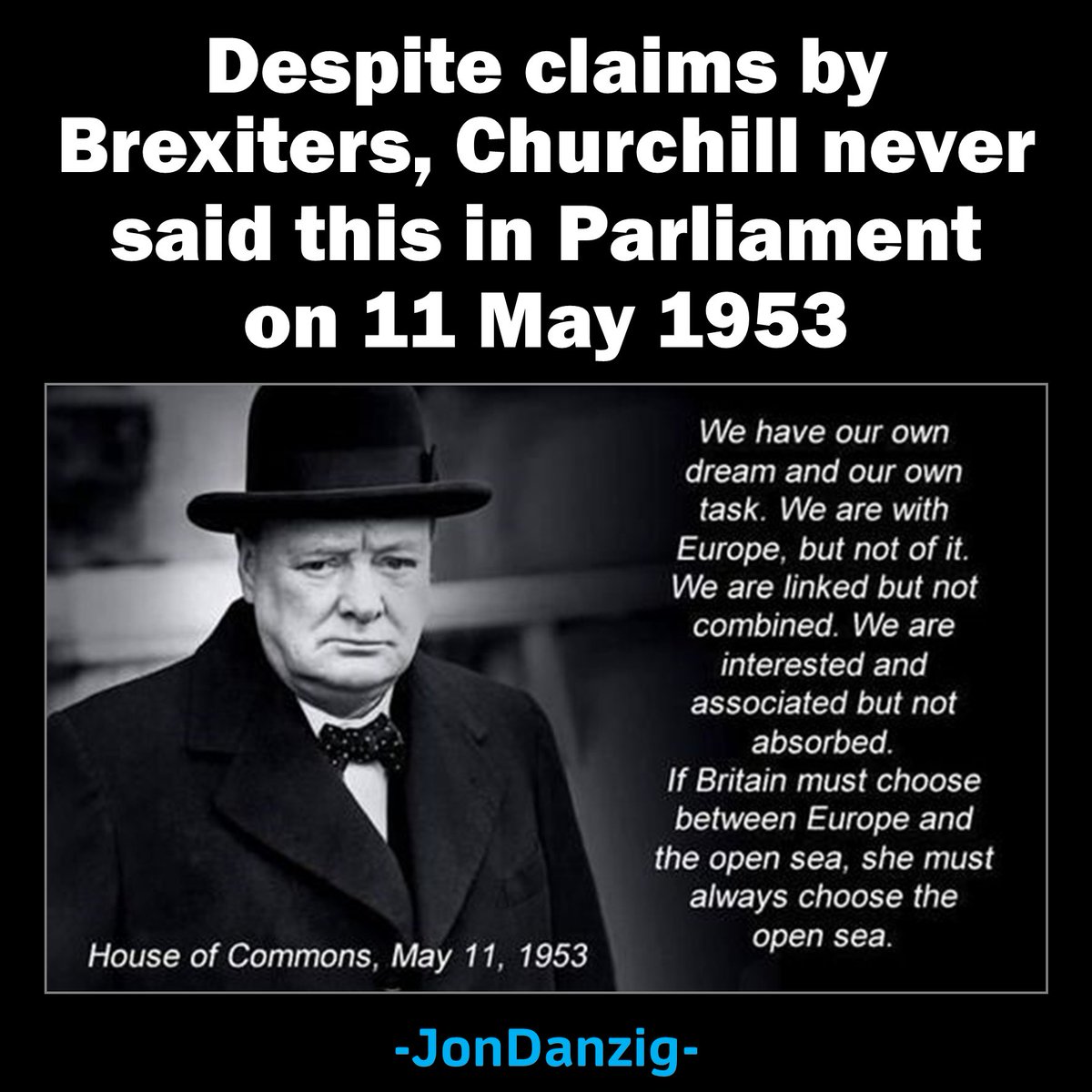 Dead people can’t sue or answer back. Maybe that’s why #Brexiters thought they could get away with fabricating a quote by #Churchill to support leaving the #EU. My full report LinkedIn: bit.ly/3Bnud41 Blog: bit.ly/3M6QbfF
