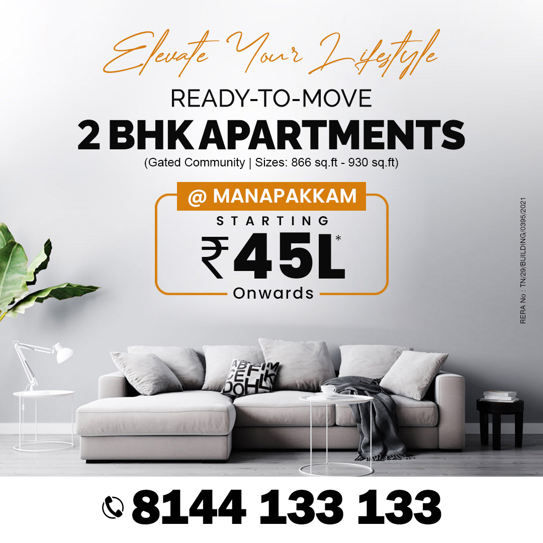 gobroker_tweets's tweet image. Elevate Your Lifestyle!!
READY-TO-MOVE 2 BHK APARTMENTS @ MANAPAKKAM
Just @ ₹45 Lacs Onwards

For Bookings Or Free Site Visit Call @ +918144133133
#gobroker #stellar #bluetide #Furnished #homes #homeforsale #furnishedapartments #flatforsale #2BHK #2bhkflats #2bhkforsale
