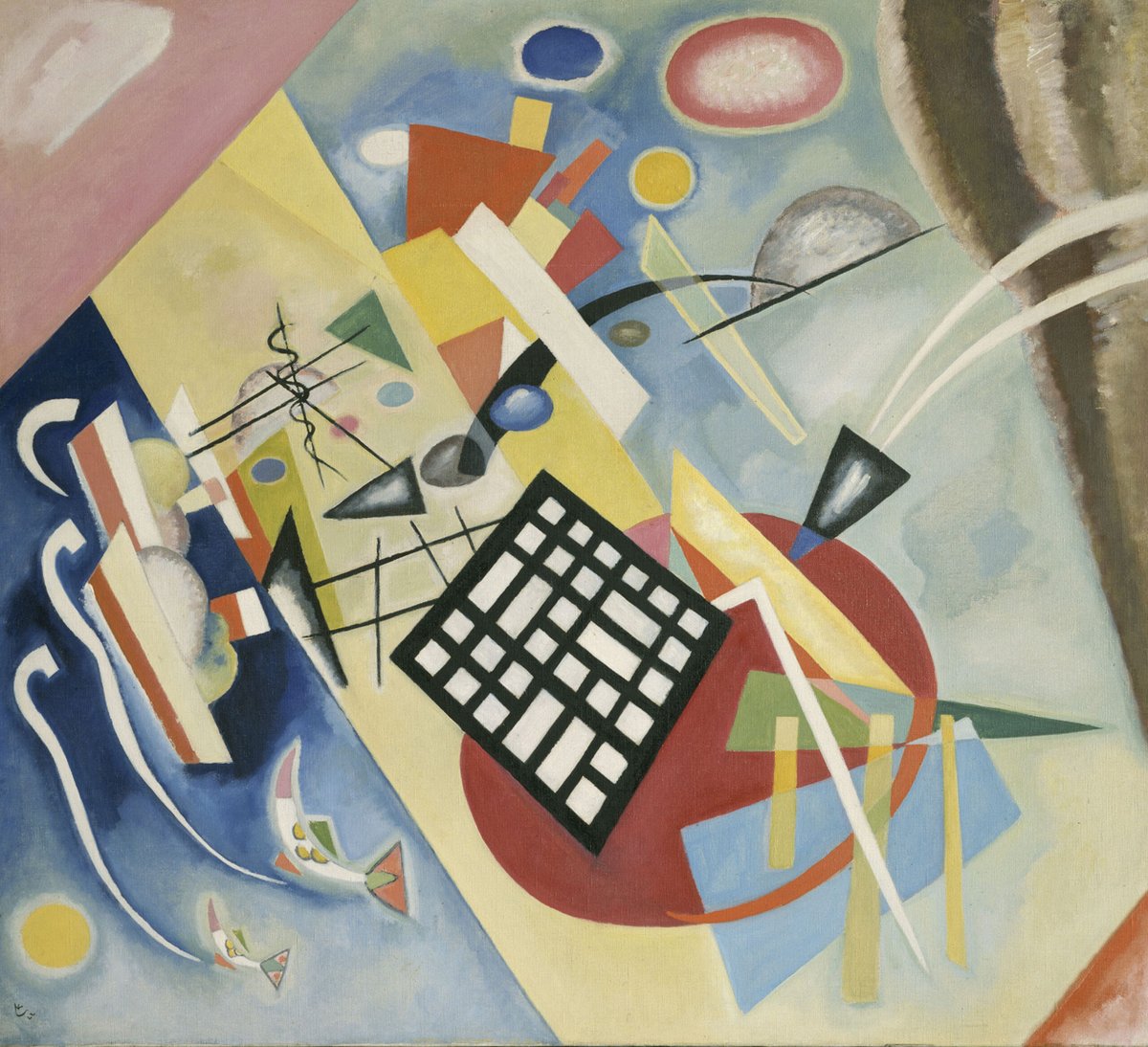 AraceliRego's tweet photo. Wassily Kandinsky La cuadrícula negra 1922 #pintura #abstrata https://t.co/EWefdgqFsq