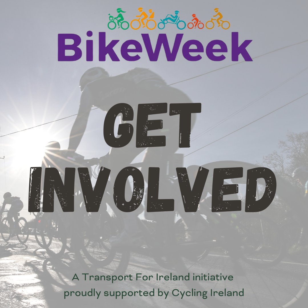 𝐁𝐢𝐤𝐞 𝐖𝐞𝐞𝐤 𝟐𝟎𝟐𝟒 🎆 Bike Week is here! Whether you've been thinking of getting back cycling or are trying cycling for the first time, Bike Week is the time to start! Events covering all disciplines are happening across Ireland! What's on ⬇️ cyclingireland.pulse.ly/gdtaprabsf