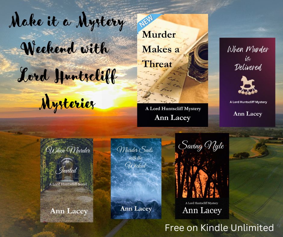 Spend your weekend with the latest Lord Huntscliff mystery. Free on Kindle Unlimited. #mystery #historicalmystery #cozymystery #readers #romance #books #bookboost #KindleUnlimited #ShamelessSelfPromo amazon.com/dp/B0CZPVG399