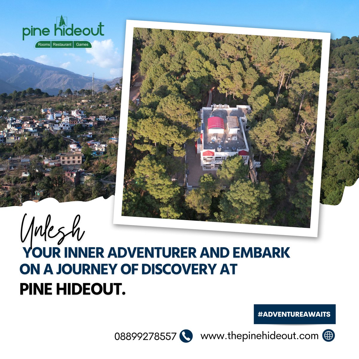 PHideoutSukrala's tweet photo. Unleash your inner adventurer and embark on a journey of discovery at Pine Hideout.

#AdventureAwaits #FamilyAdventure #ExploreNature #unleash #adventurer #journey #dicovery #pinehideout #jammu #kashmir #kathua #billawar #sukralamata #punjab #himachalpradesh https://t.co/nydE0SGKma