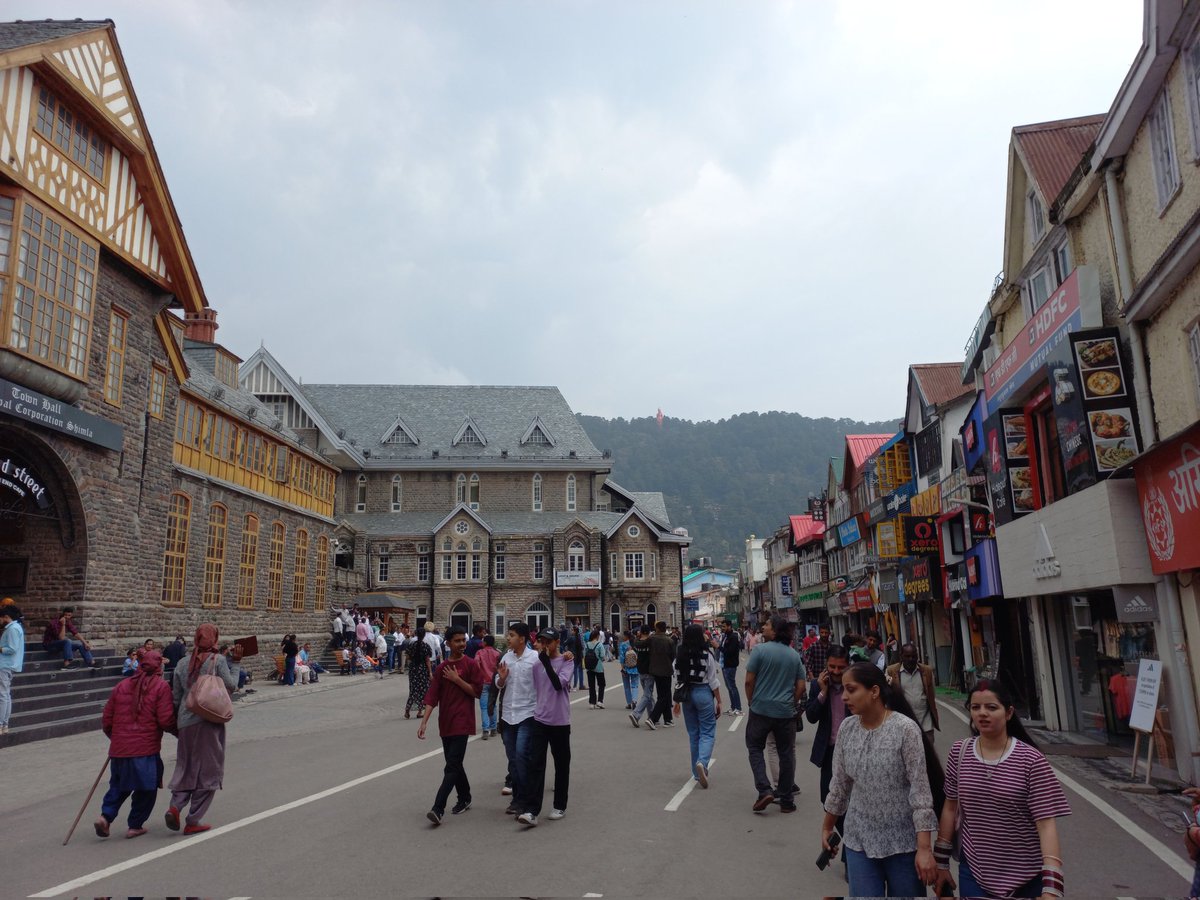 Shimla is one rare example of urbanism done right.

No bikes or cars around, just people enjoying the moment.