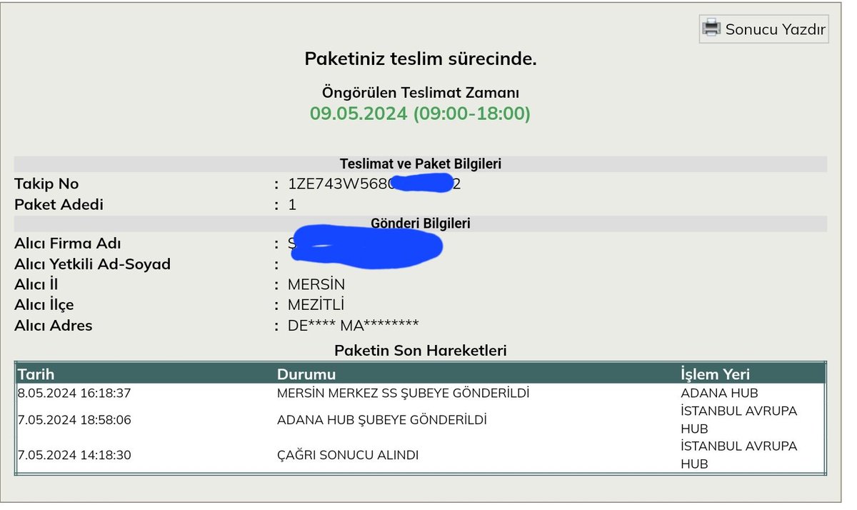 ekulahci's tweet photo. 7 mayısta anneler günü için aldığım ürünü teslim alıp Istanbuldan Mersine teslim edemediniz ya.. sınıfta kaldınız @UPSTurkiye bir de canlı destekle görüştüğümde normalde 9 unda teslim olmalıydı diyorsunuz. Rezalet... https://t.co/gKH46XiWP1