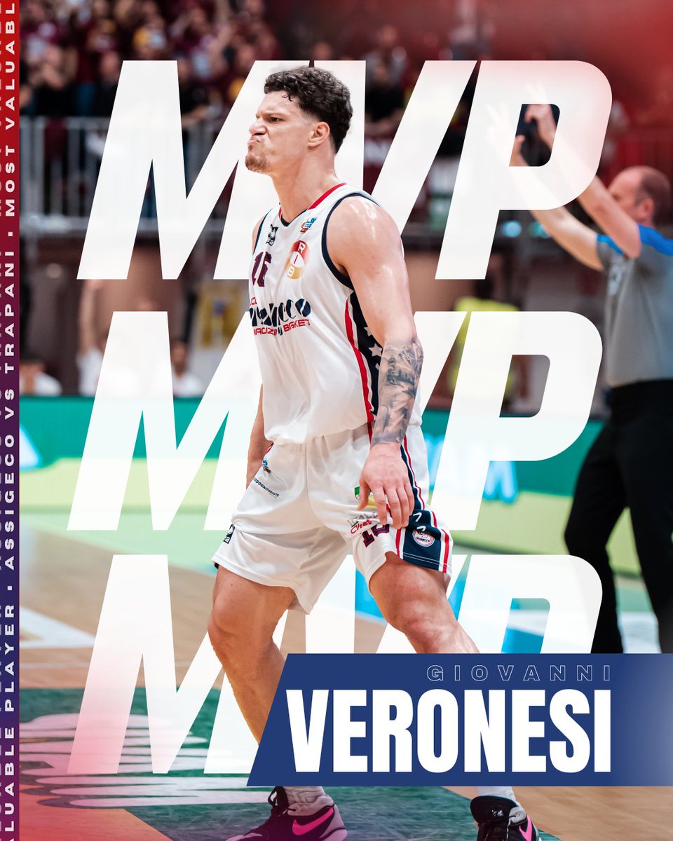 𝙂𝙄𝙊𝙑𝘼𝙉𝙉𝙄 𝙑𝙀𝙍𝙊𝙉𝙀𝙎𝙄 𝕄𝕍ℙ

Con una prestazione da capogiro Giovanni Veronesi è l'MVP di Gara 3 👑

🎁Complimenti a Stefano e Andrea per aver votato ed essersi aggiudicati i premi in palio😎

📲 Ricordatevi sempre di votare il vostro MVP il giorno dopo ogni partita