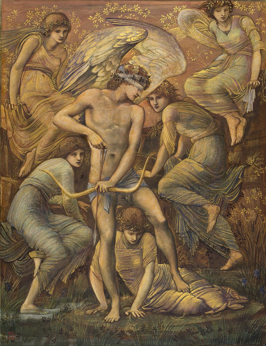 'Cupid’s Hunting Fields' {1885} By ~ Sir Edward Coley Burne-Jones
