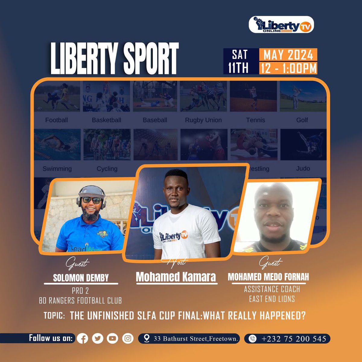 The FA Cup match between Bo Rangers FC and East End Lions FC, which took place on Saturday, May 4, 2024, at New Portloko Field, ended in chaos in the second half. 

#libertyonlinetv
#FREE
#fearless
#inclusive
#journalism