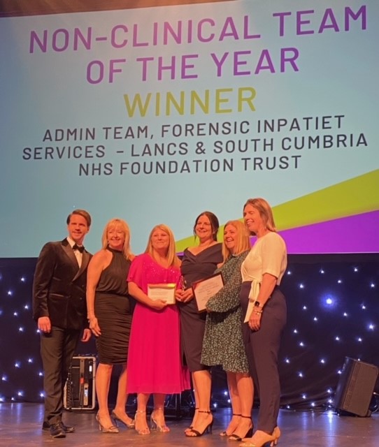 Congratulations to our Forensic Admin Team who won the non-clinical Team of the Year award at the recent Positive Practice in Mental Health Awards. They were praised for championing health and wellbeing initiatives for colleagues. 💙