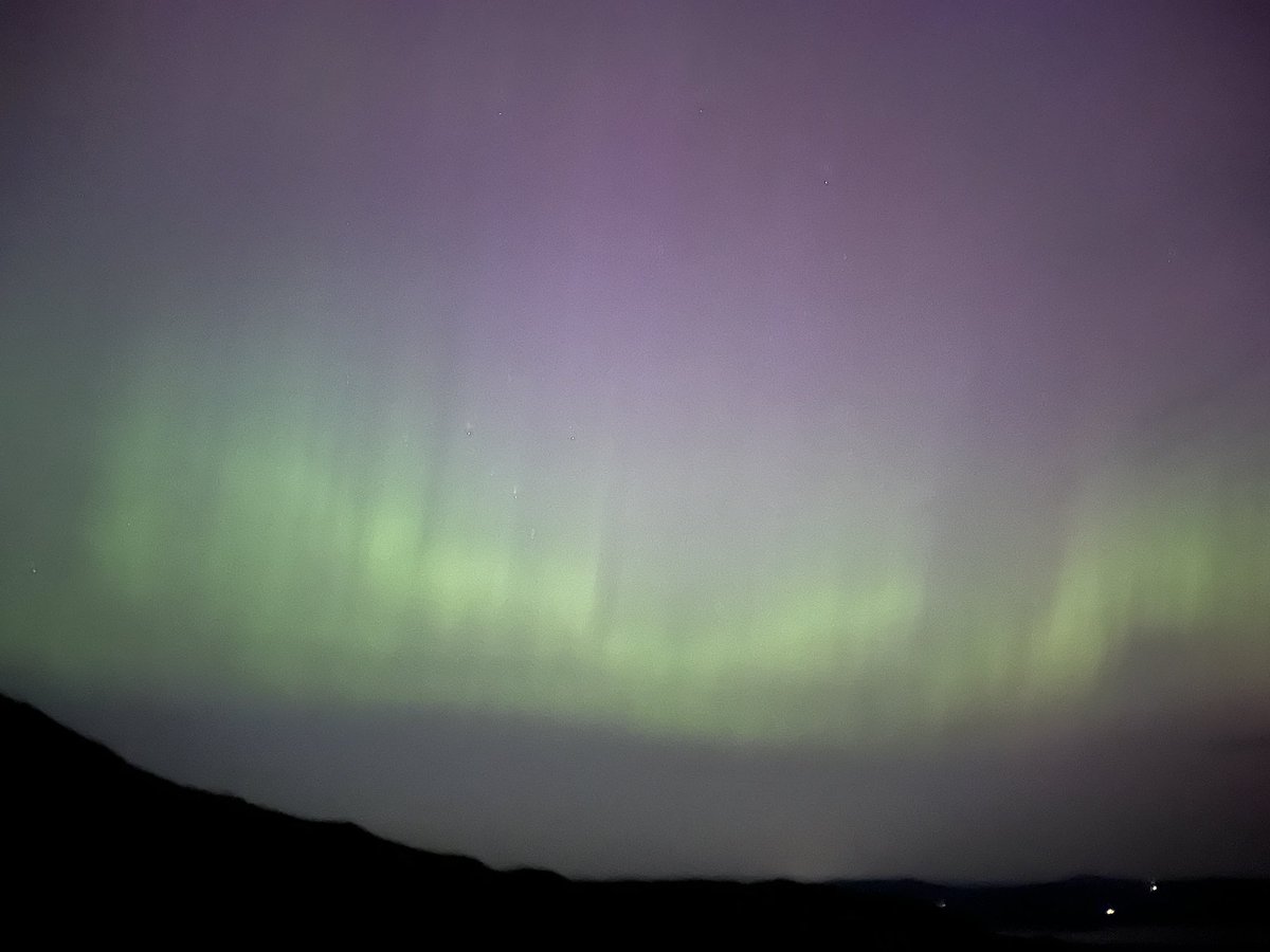 Northern Lights from the Hoad, Ulverston #AuroraBoreal