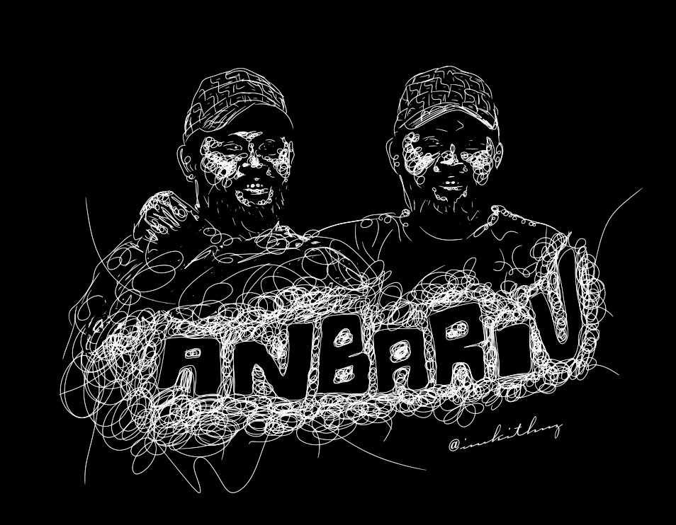 Happy Birthday @anbariv Brothers!! ❤📈
.
#ScribbleArt 🙌🏻
.
#anbarivu #stuntmaster #hbdanbariv