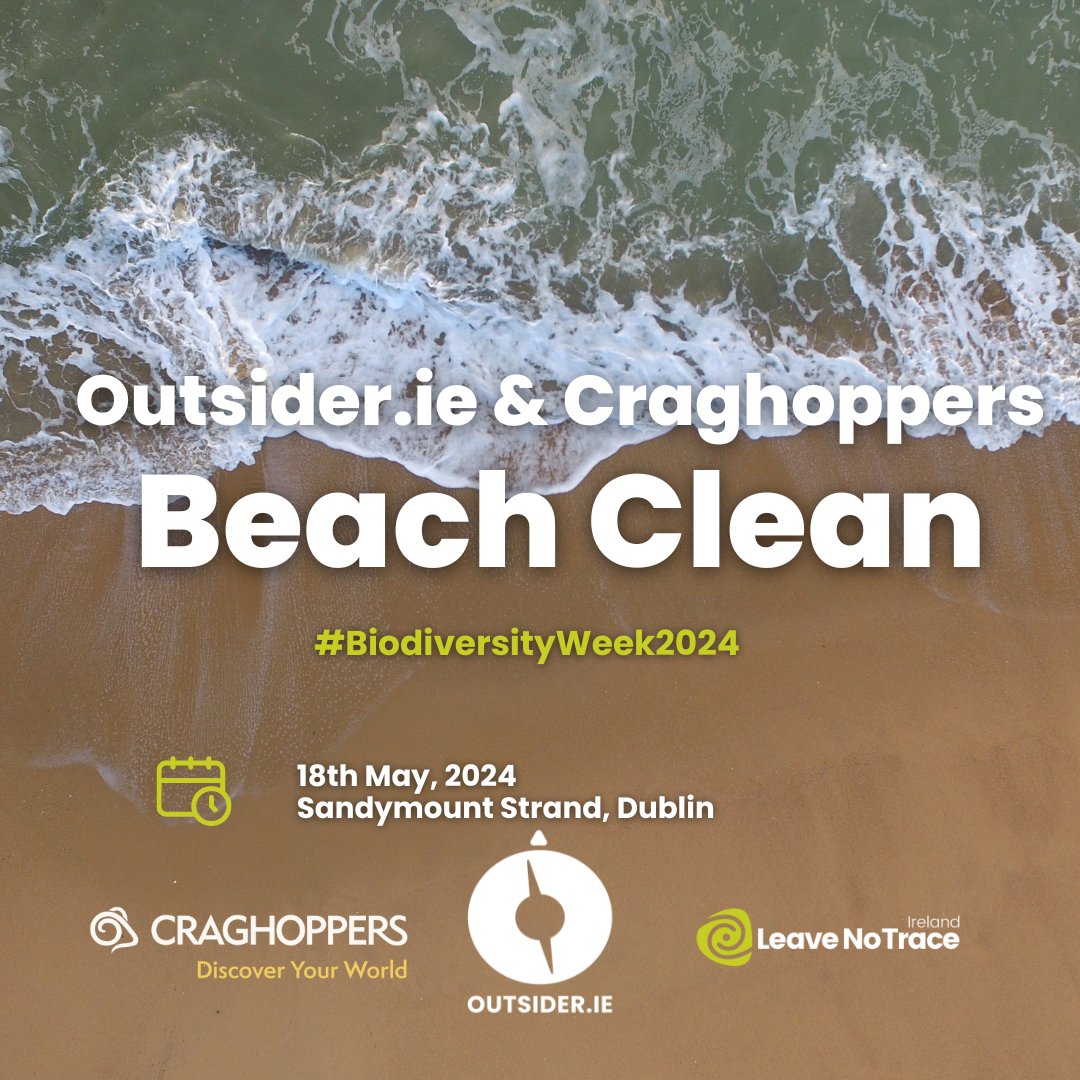 Join Leave No Trace, ow.ly/5xrl50Rzxog and Craghoppers for a special event during #BiodiversityWeek as we team up for a coastal clean-up along the beautiful Sandymount Strand. Participation is free but spaces are limited, register here: 🔗 ow.ly/fgzF50Rzxof