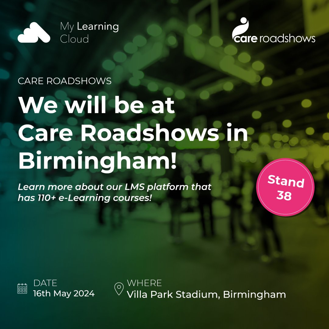 🟢 Catch us at Villa Park on Thursday the 16th!

It's back-to-back events for us at @careroadshows this month. We're making a difference for hundreds of Care Home owners in managing their training and compliance.

#CareRoadshows #Birmingham #HealthAndSocialCare