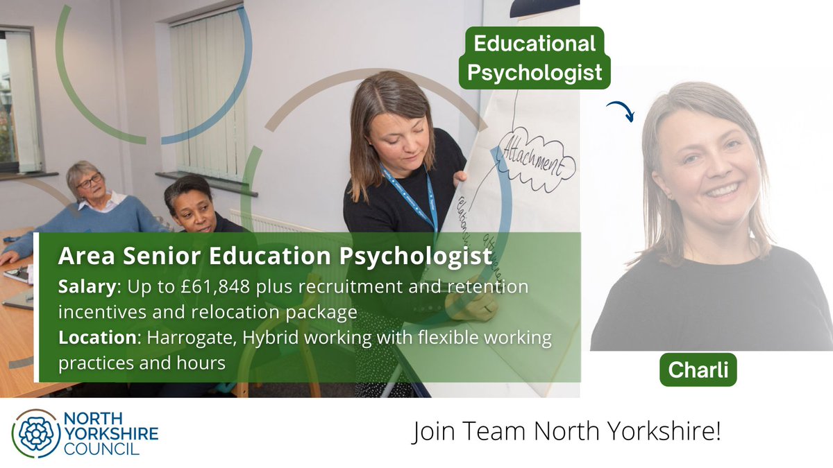 @northyorksc has an exciting opportunity for an experienced #EducationalPsychologist to join the #leadership team of our small but quickly expanding psychology service. 🚀

🔗 Apply Now! rebrand.ly/9qyihjf 

#CareerOpportunity #JoinUs #NorthYorkshireCouncil #MakeADifference