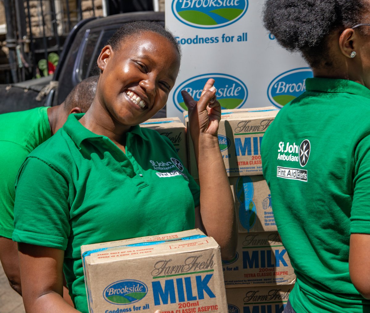 We thank you @BrooksideLtd for your donation of milk through St John Ambulance Kenya. This donation is timely and will support the families that are currently displaced from their homes by the floods that ravaged various places in Kenya. #floodsresponseke #Floods