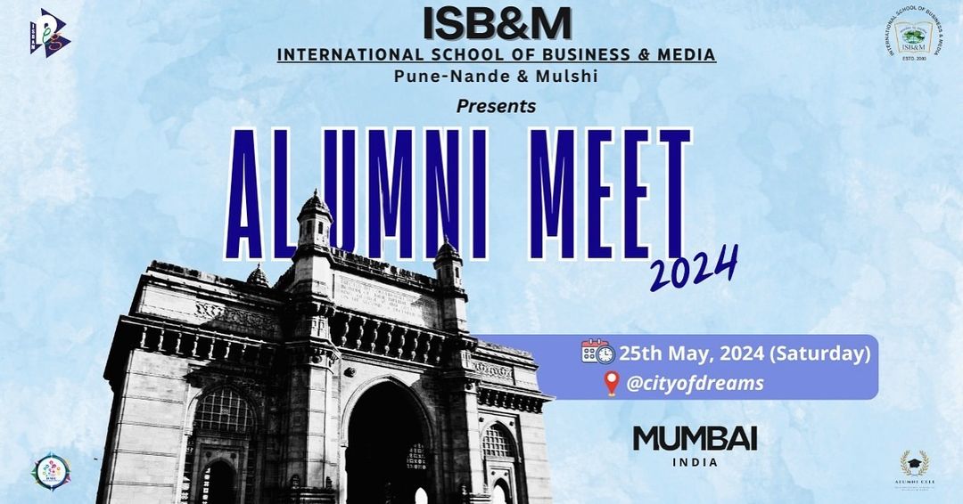 Excited to reconnect and reminisce at our upcoming Alumni Meet. Let’s cherish old memories and create new ones together. Don’t miss out, alumni unite! Confirm your presence by filling out the form Link is in the bio #ISBMAlumni #ISBMReunion #ISBM #AlumniMeet #Mumbai #Ideas