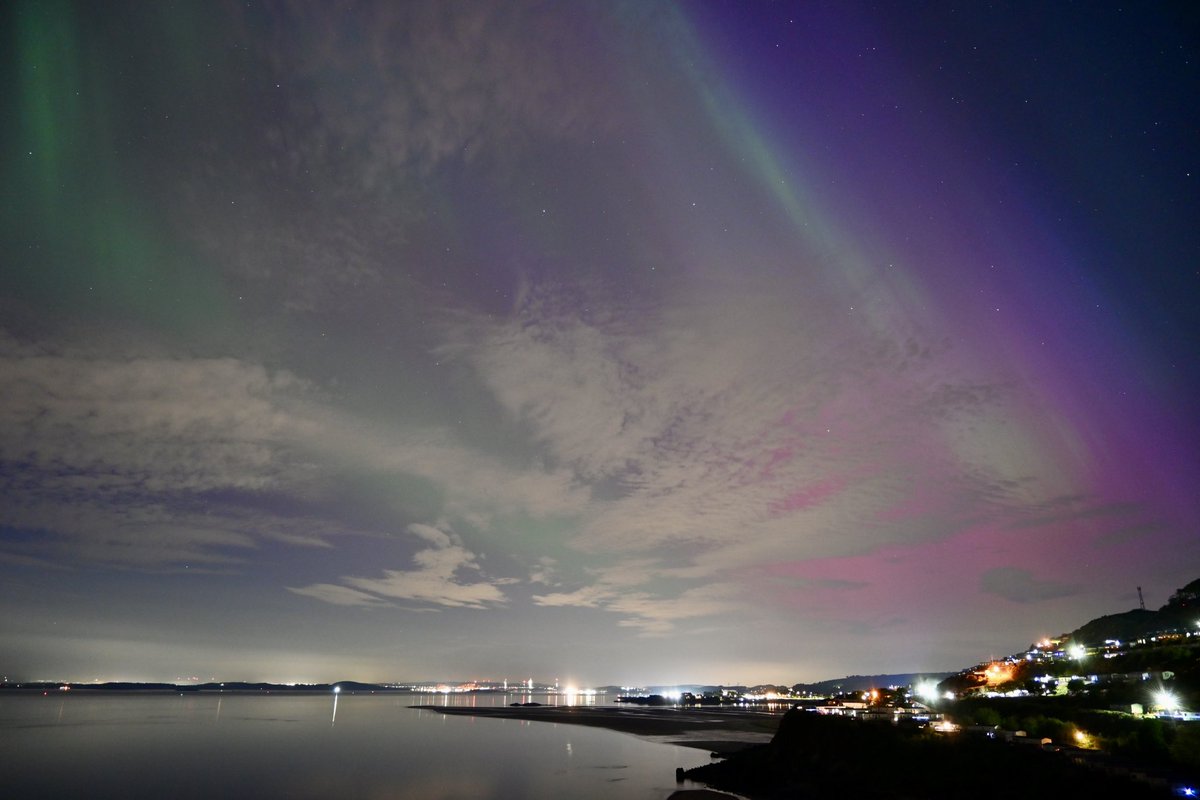 Sam Tedcastle (@samtedcastle) on Twitter photo Wowee!!! What a night. Aurora; North, South, East and West! Looking towards Edinburgh from Kinghorn, Fife 12:30 am 11/05/24 <a href="/WasJustSayin/">Abdul Rahim</a> Wowee!!! What a night. Aurora; North, South, East and West! Looking towards Edinburgh from Kinghorn, Fife 12:30 am 11/05/24 <a href="/WasJustSayin/">Abdul Rahim</a>