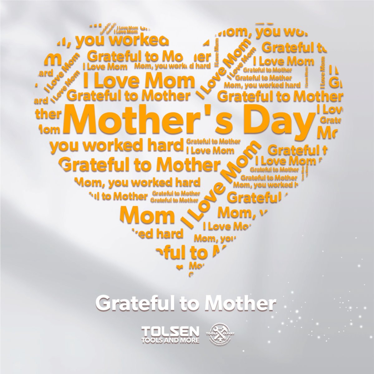 Happy Mother's Day from TOLSEN Tools! We celebrate the strength, love, and dedication of all the amazing mothers out there. May your every day be filled with joy, appreciation, and well-deserved pampering. #MothersDay #mothersday2024