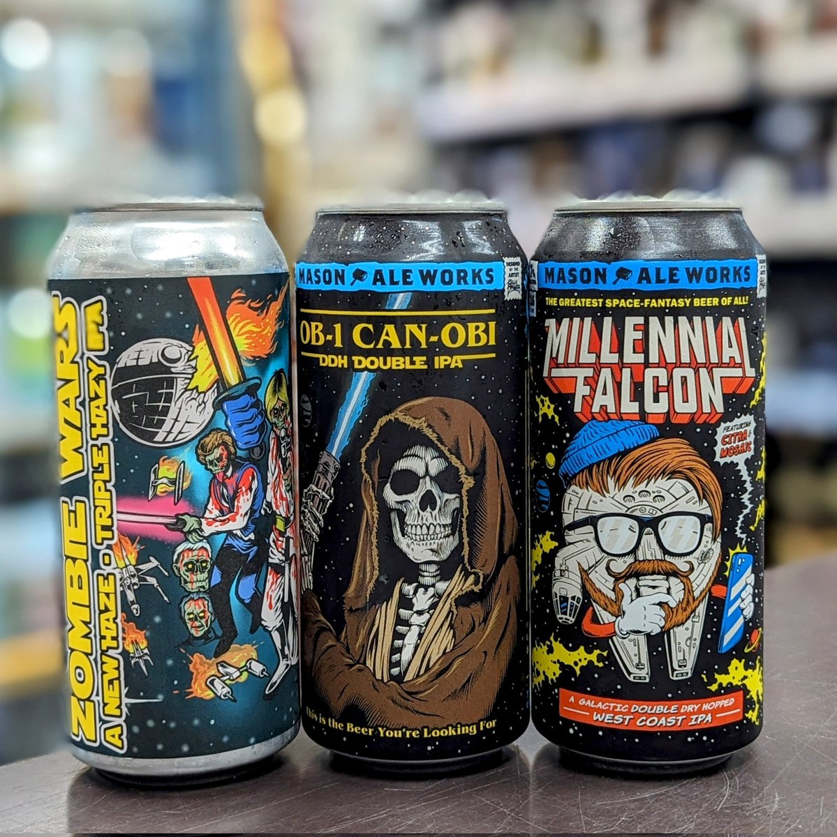 inakiku_sake's tweet photo. 5/4はスター・ウォーズの日✨
#BeerZombies
Galaxy ホップ100%のDDHHazyTIPA
#ZombieWars
#MasonAleWorks
柑橘ジューシーなHazyTIPA
#Obi1CanObi
華やかで爽やか苦いDDHWCIPA
#MillenialFalcon
どれもUntappdで高評価のビールです🍻
#クラフトビール買える
#イナキク酒店
#大阪 #豊中 #岡町 https://t.co/IXp0OwWykD