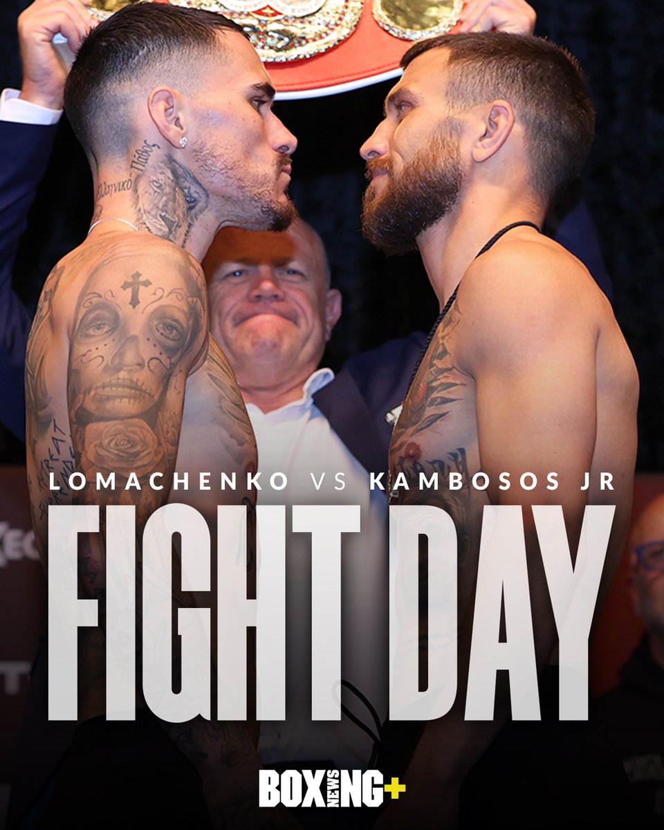 🧵 𝐅𝐢𝐠𝐡𝐭 𝐃𝐚𝐲 𝐓𝐡𝐫𝐞𝐚𝐝 🧵 Modern great @VasylLomachenko takes on Australia's @georgekambosos in Perth. Can Kambosos make home advantage count, or will Lomachenko be at his brilliant best? #LomaKambosos