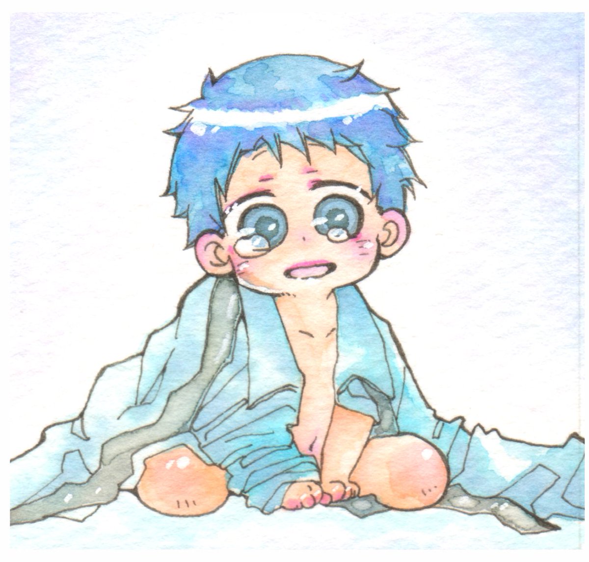 「8人兄弟の長男シリーズイラスト・水彩画中心画集です!」|チキン・ノリコ▶️J庭53｢つ06b｣🌟4/2東京ビッグサイトのイラスト