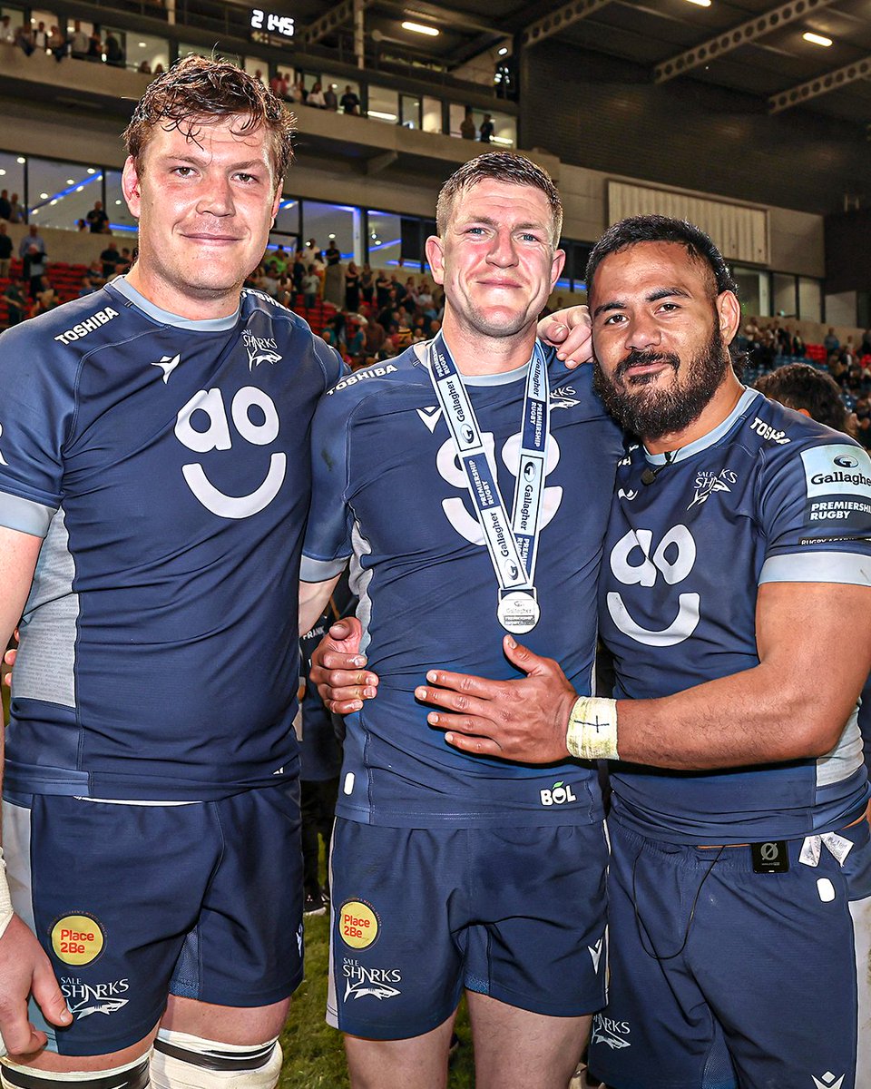 Sale Sharks said farewell to Sam James, Manu Tuilagi and Cobus Wiese last night in their final home game for the club 🦈

#RugbyDump #SaleSharks #PremiershipRugby