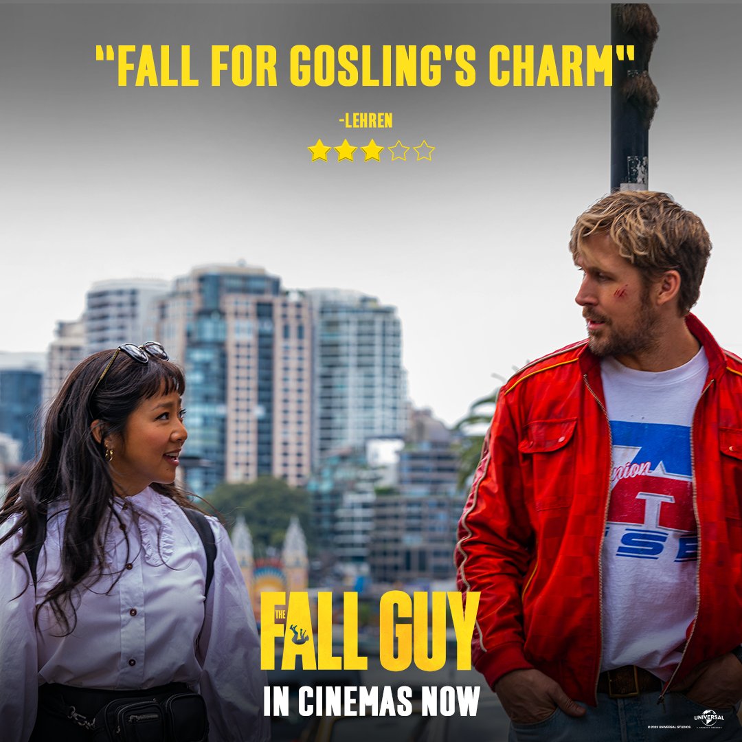 If you still haven’t fallen for his charm, we would say you are lying! Watch #TheFallGuy in cinemas now. Book your tickets: bookmy.show/e/TheFallGuy #TheFallGuyMovie #LehrenReview #RyanGosling #Stuntman #EmilyBlunt #DavidLeitch #UniversalPicturesIndia