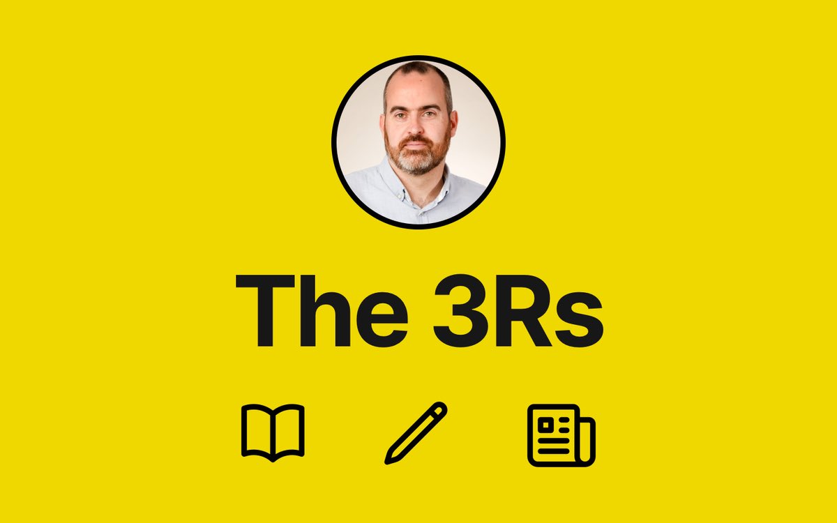 My new 3Rs newsletter has gone live this morning. Edition #41 It includes a short review of ‘The Talent Code’, alongside new resources on ‘disciplinary literacy’ & research on virtual tutoring & how early morning classes turn off university students. alexquigley.co.uk/the-3rs-readin…