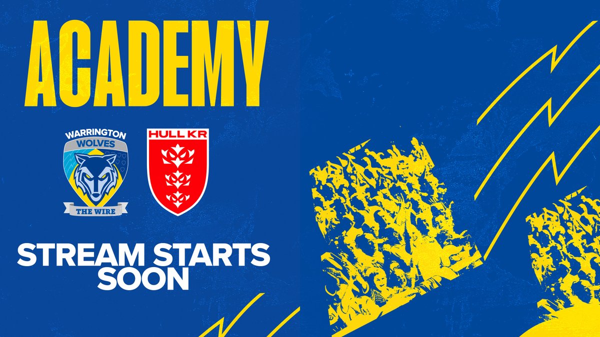 Wire TV Subscribers can watch this afternoon's Academy fixture between The Wire and Hull KR. ⌚12:00pm KO 📍Victoria Park, Warrington. 📺bit.ly/3QFBIeY