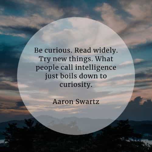 Hi everyone.

Here's today's thought from computer programmer, entrepreneur, and  writer, Aaron Swartz.

Be curious, not judgemental.

Have a great day.
John B.💜
#quotes