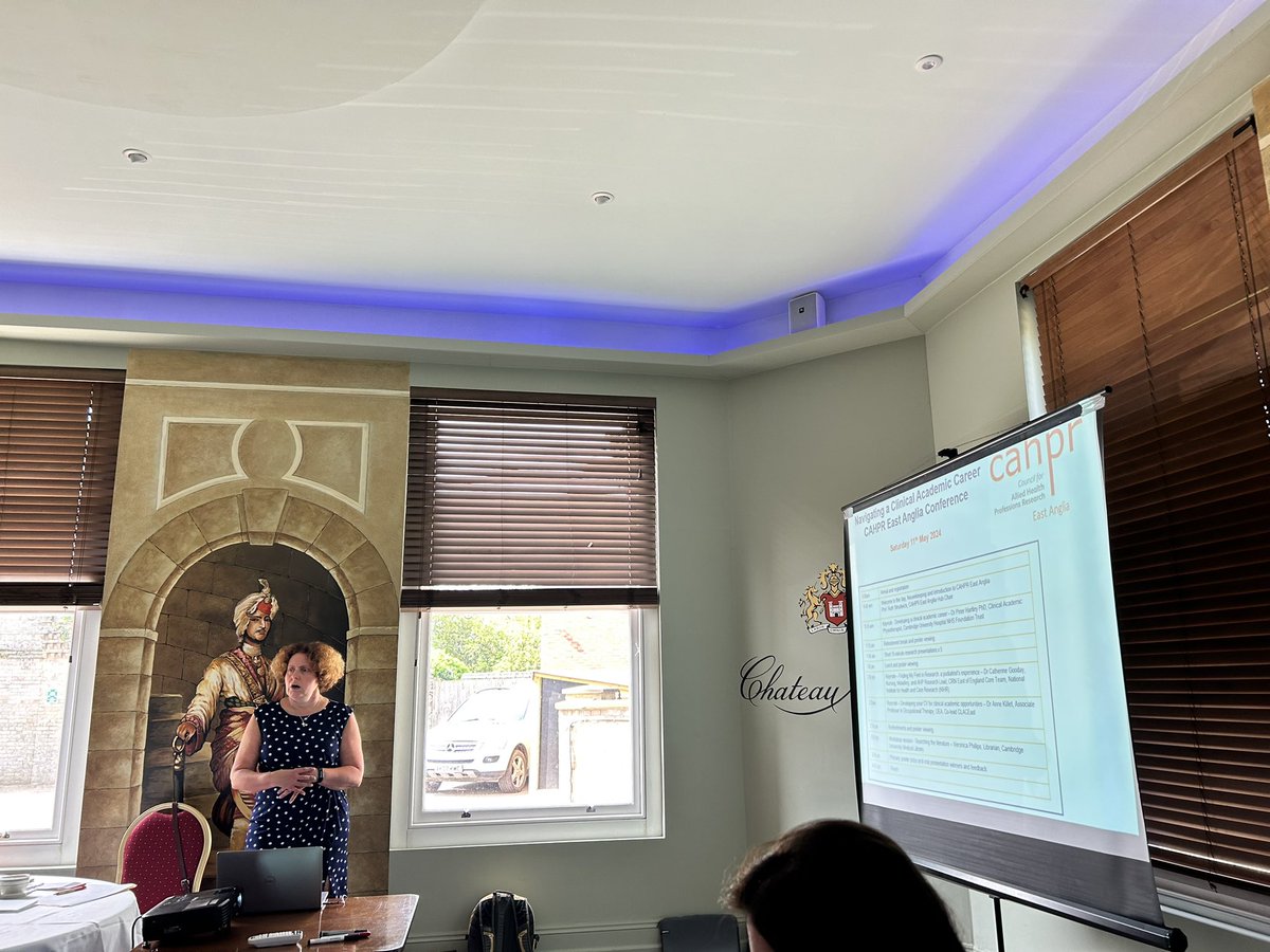 CAHPR East Anglia (@cahprangliaeast) on Twitter photo Here we go!
<a href="/StrudwickDr/">Professor Ruth Strudwick</a> kicking off proceedings at our Annual Conference focusing on navigating a clinical academic career Here we go!
<a href="/StrudwickDr/">Professor Ruth Strudwick</a> kicking off proceedings at our Annual Conference focusing on navigating a clinical academic career