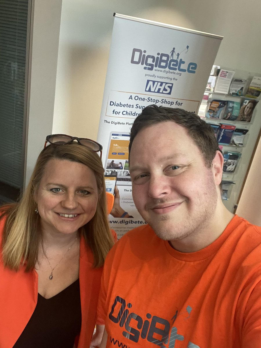 #DigiBete have arrived at the @JDRFUK Discovery Day in Derry. We are looking forward to seeing the community 💙 Come say hi 👋 to Maddie & Tom on the DigiBete stand and learn more about DigiBete. #T1D #peersupport #community #JDRFUK