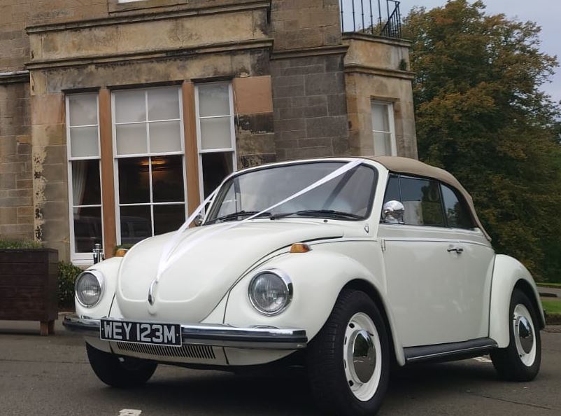 Looking for that special #50thbirthday Pressie? This might just fit the bill – celebrating its own 50th Birthday in 2024 is this fantastic VW Beetle ragtop can be hired from caledonianclassics.co.uk with pick up in #Edinburgh