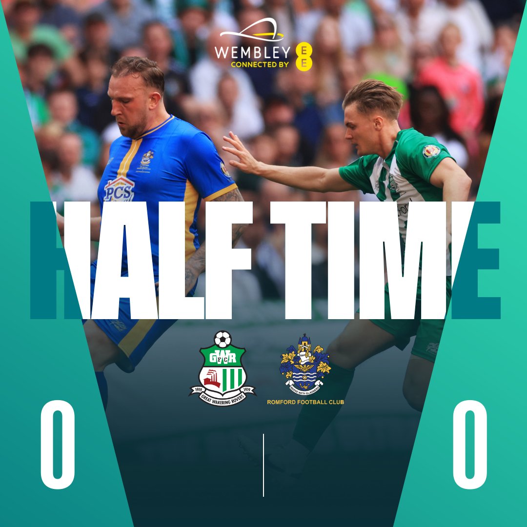 Goalless at the break.

#FAVase #NonLeagueFinalsDay