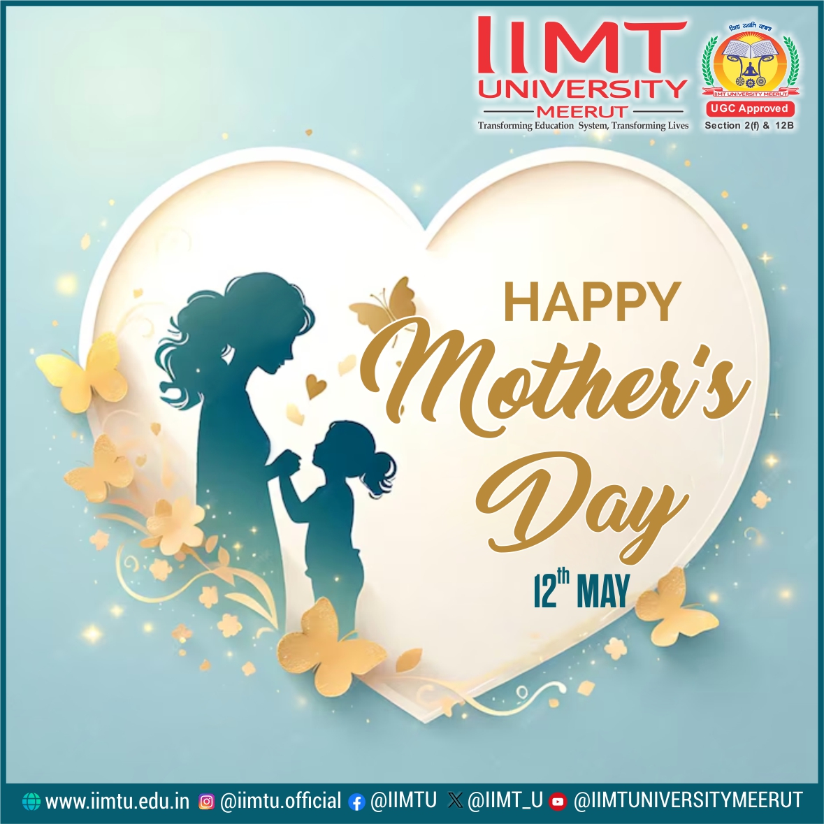 MOM’ is the reflection of ‘WOW’ 
Mother is the sacred place where the heart finds peace. Happy Mother's Day! 

#mothersday #motherlove #motherblessings 

#IIMTU #TransformingEducationSystem #TransformingLives

#AdmissionsOpen2024 #UniversityAdmissions #CollegeAdmissions