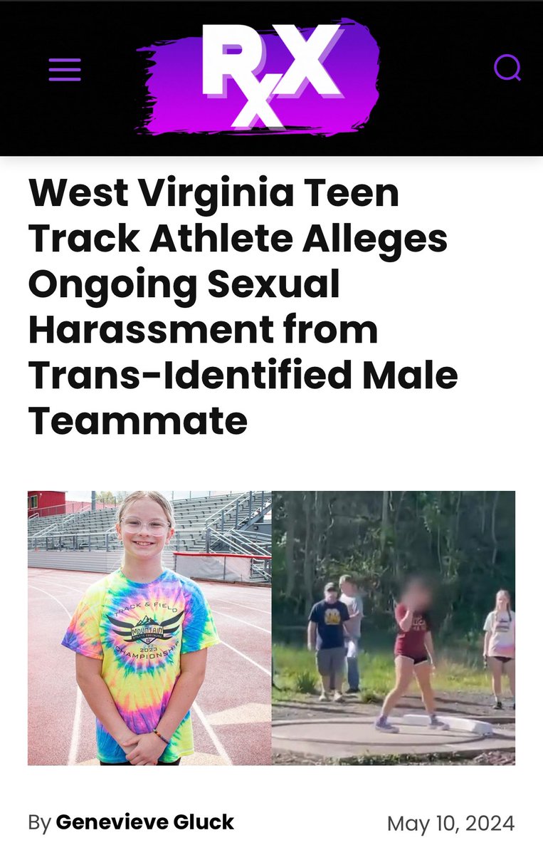 Becky Pepper-Jackson, a boy who competes in female field sports, accused of making “sexually abusive & vulgar remarks” towards a female student Adaleia Cross has joined the suit by female student athletes against the US Dept of Ed putting on evidence for BJP’s aggressive, vile…
