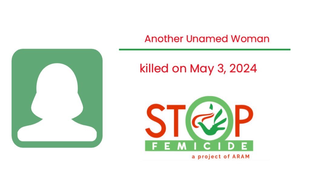 On Friday, May 3, 2024, in the Mahdiabad area of Mashhad, a 6-month pregnant Afghan woman was suffocated and killed by her Afghan husband. The man stated to the judge that his motive for the murder was his wife's refusal to obey him. #Femicide #Stopfemicide