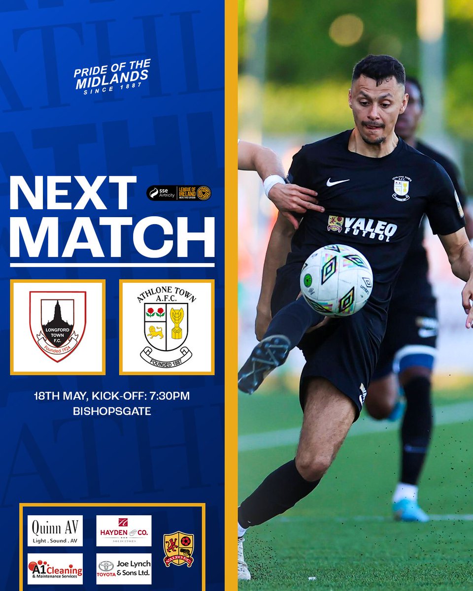 𝕹𝖊𝖝𝖙 𝖀𝖕! 𝓜𝓲𝓭𝓵𝓪𝓷𝓭𝓼 𝓔𝓵 𝓒𝓵𝓪𝓼𝓼𝓲𝓬𝓸! ⏱Saturday, May 18th, Kick-off 7:30PM. 📍Bishopsgate #CmonTheTown | #SupportLocal 🔵⚫️ 📸Peter Minogue Designed By @AlexBolgerDSN