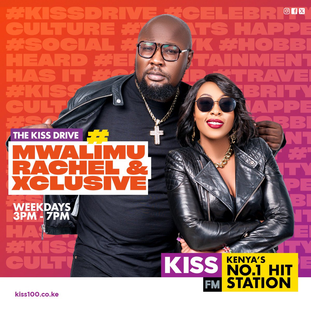 RING THE BELL!! 🔔🔔🔔 @xclusivedeejay @Kiss100kenya #MwalimuRachelAndXclusive #DynamicDuo is back on the airwaves!!!!! 🔥🔥🔥 Thank you all for your patience!🙏🏽 Let’s link up THIS MONDAY! I have missed you!! 💋 😘