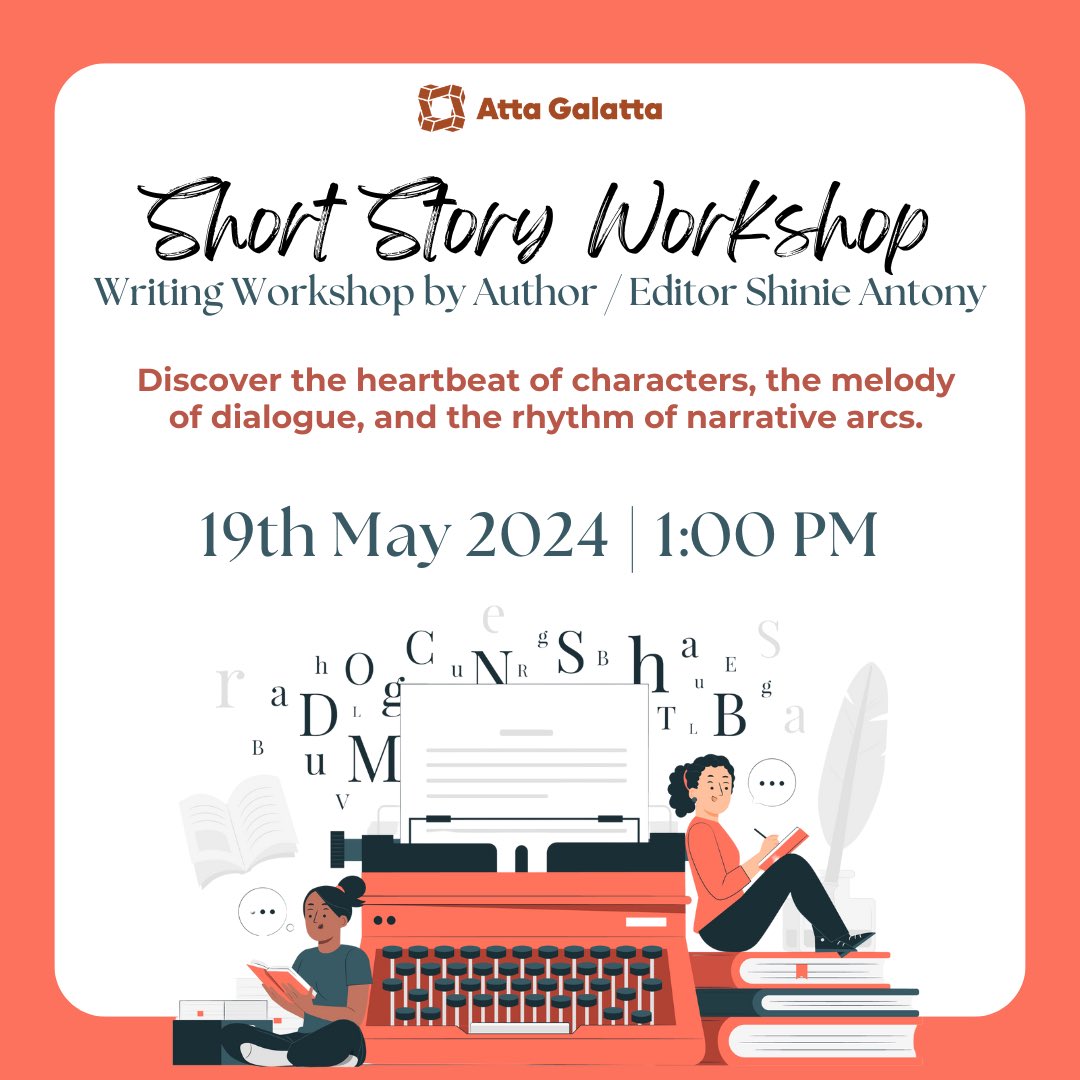 Curious about the secrets of crafting captivating short stories? Join Author/Editor @shinieantony as she unveils the drama, rhythm, and magic of storytelling on May 19th at 1 PM. Where characters dance through pages and every word holds a universe. in.bookmyshow.com/events/short-s…