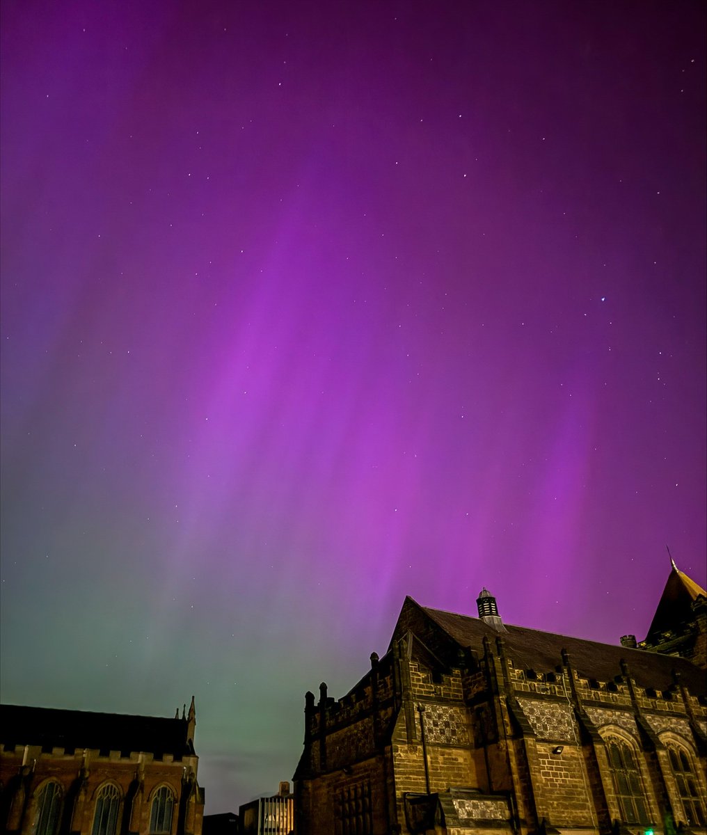 The Northern Lights made a rare appearance in Tonbridge last night. Our thanks to Andrew Davison, CCF Adjutant, for capturing the phenomenon at the School, early this morning (Saturday 11 May).